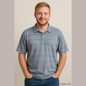 Monterey Club Men's Large Purple Polo